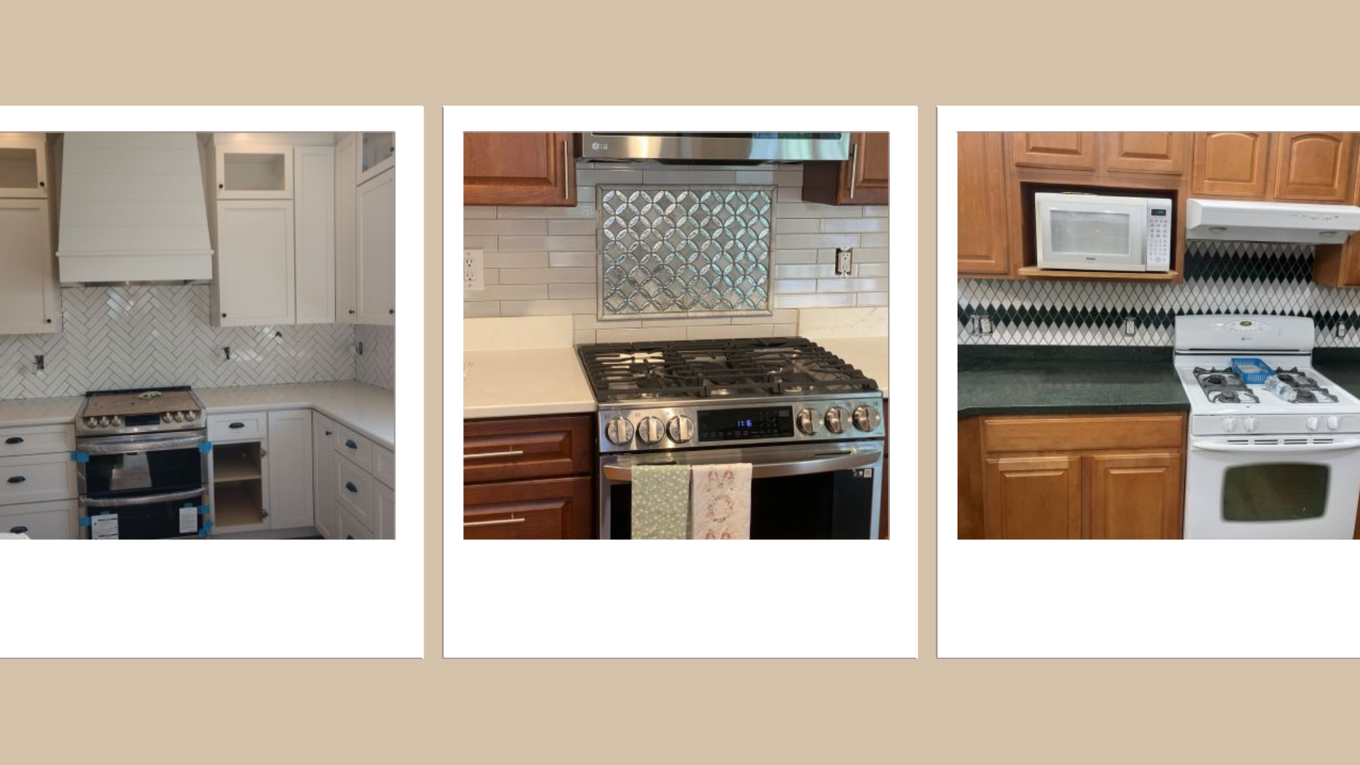 kitchen remodel tile wall backsplash installation